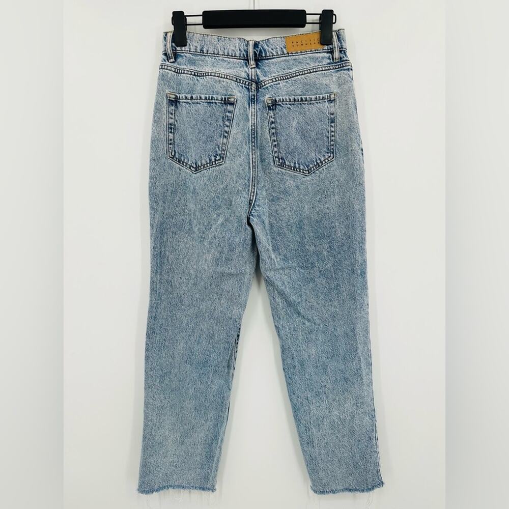 PacSun | Brenda Blue Acid Wash High-Rise Straight Jeans Size 27 - Picture 3 of 8